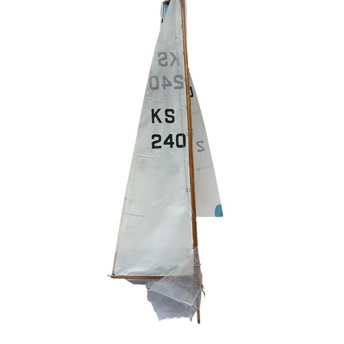 103 - 'Miss Mouse' Remote Controlled Sailing Boat / Yacht with Stand (Approx. L:128cm x H:175cm)
two spare... 