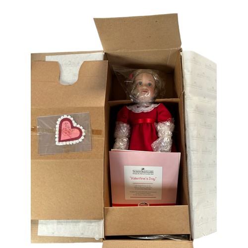 124 - Five Ashton Drake Galleries Dolls - Vaentine's Day, Happy Birthday, Christmas, Dorothea, Morgan & Sp... 