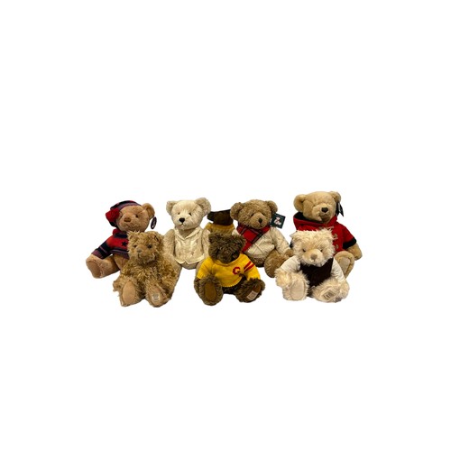 131 - A Collection of Teddy Bears
inc 4 x Harrods c.32cm (Rose & Xmas 2002/2003/2004) & 4 x Giorgio Beverl... 