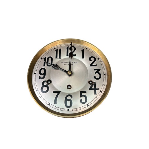 269 - MORATH BROS. OF LIVERPOOL Cased Chiming Wall Clock With Key 
84 x 34 cm