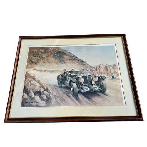 244A - Motoring / MG Interest - Three Motoring Prints
Two Limited Editions by Kevin Walsh, Taking on Fuel a... 