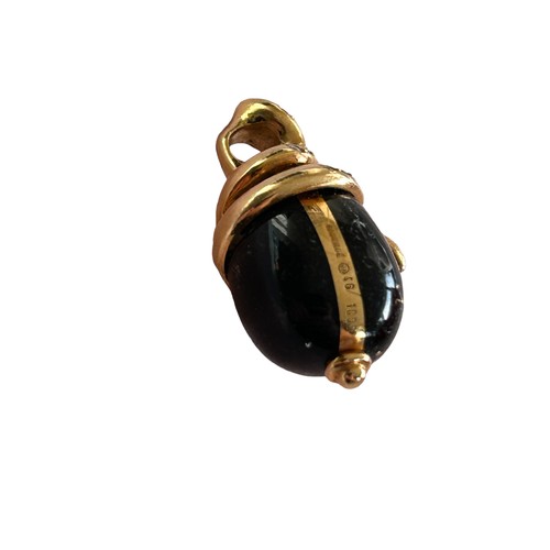 117 - Victor Mayer for Faberge, a limited edition 18ct gold diamond, enamel egg charm pendant, signed Fabe... 