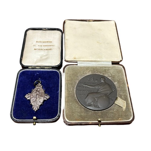 48 - Two Cased Medals (2)London, Midland & Scottish Railway General Strike Medal 1926, by E. Gillick, 51m... 