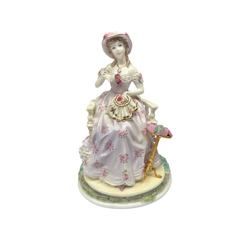 264 - Four Royal Worcester 'The Graceful Arts' Limited Edition Figures Painting (AF), Music, Poetry & Embr... 