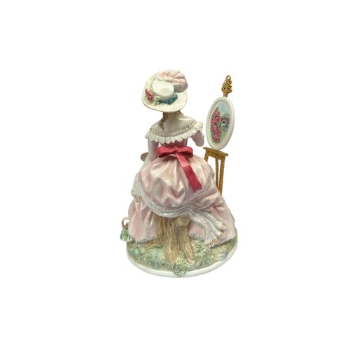 264 - Four Royal Worcester 'The Graceful Arts' Limited Edition Figures Painting (AF), Music, Poetry & Embr... 