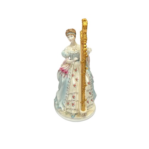 264 - Four Royal Worcester 'The Graceful Arts' Limited Edition Figures Painting (AF), Music, Poetry & Embr... 