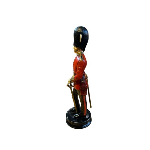 270 - Michael J. Sutty limited edition bone china figure of an officer of The Grenadier Guards, from the s... 