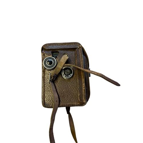 35 - A leather cased Rolliecord camera