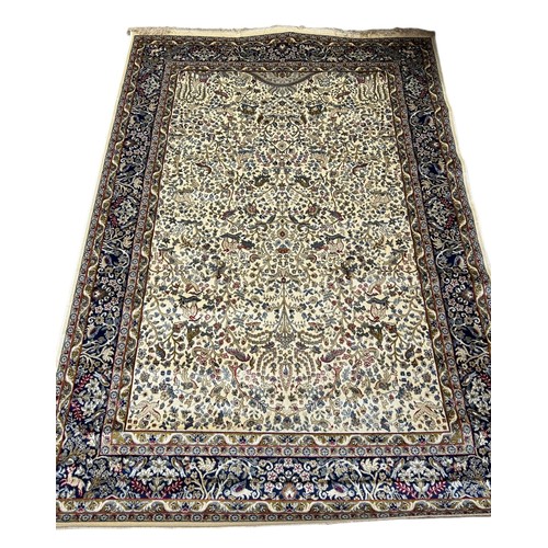 346 - Full pile kashmir rug tree of life design 240 x 160