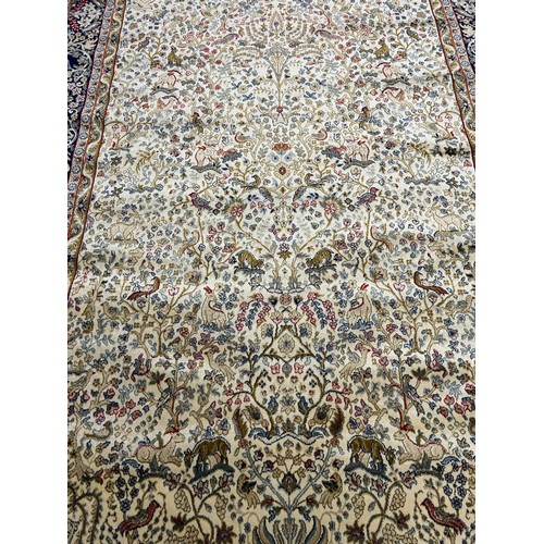 346 - Full pile kashmir rug tree of life design 240 x 160