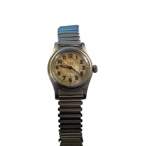 120 - Rolex / Tudor  - Solar Aqua mid-size stainless steel wristwatch, circa 1940
Spare Crown present. Gla... 