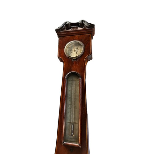 79 - Early 20th century oak banjo aneroid barometer