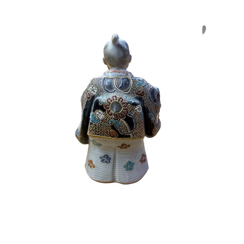 259 - Figure of a Chinese warrior, missing staff