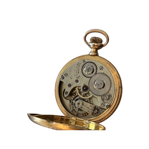 122 - American 14ct Gold Pocket Watch
61.6g
Case stamped B.W.C.co believed to be the Brooklyn Watch Case C... 