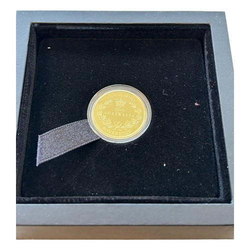 171 - 2019 Australia Gold Proof Sovereign made by the Perth Mint.
As Australian legal tender, the coin has... 