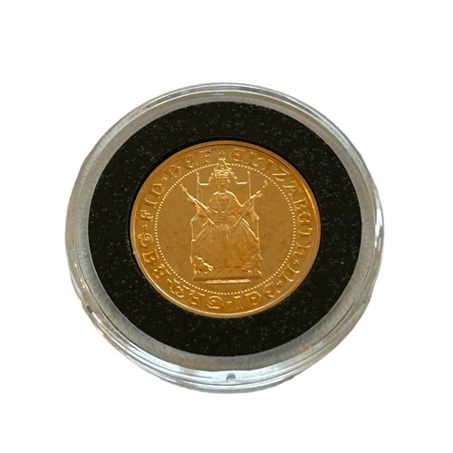 175 - Elizabeth II, Proof Sovereign 1989, struck to commemorate the 500th anniversary of the sovereign, ob... 