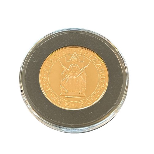 176 - Elizabeth II, Proof Double Sovereign 1989, struck to commemorate the 500th anniversary of the sovere... 