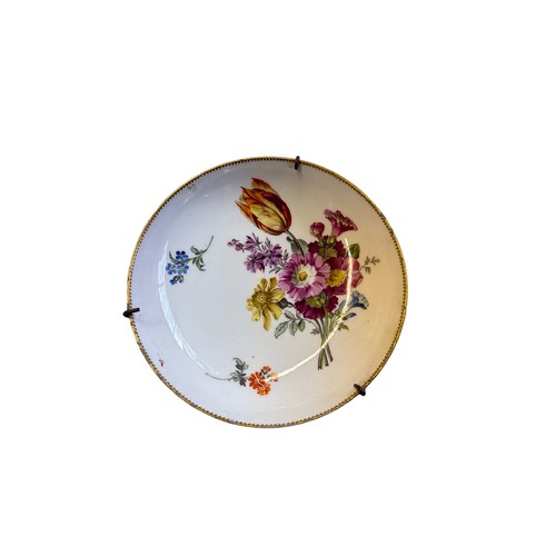 269 - Large Meissen Porcelain Charger c. 39.5cm diameter, Meissen mark struck through twice also a similar... 