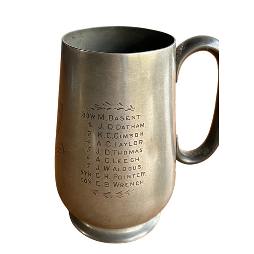 147 - Two Trophies & a Pewter Cup (3)
Two trophies from Cavendish College, Cambridge 1888 for rowing and a... 