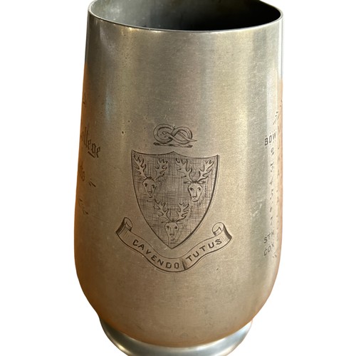 147 - Two Trophies & a Pewter Cup (3)
Two trophies from Cavendish College, Cambridge 1888 for rowing and a... 