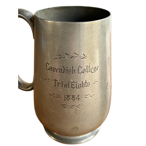 147 - Two Trophies & a Pewter Cup (3)
Two trophies from Cavendish College, Cambridge 1888 for rowing and a... 