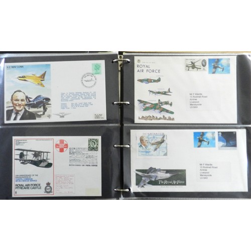 202 - 4 albums containing 198 FDC, some stamp sets & some autographed cards.