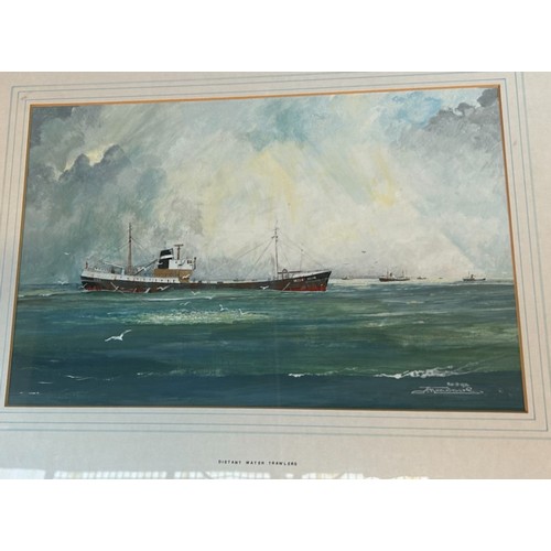 326 - John Hardy Meadows; Four Maritime Watercolour
'Edward Walmsley', 'Arctic Raider', 'Distant Water Tra... 