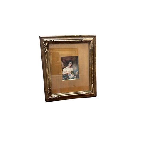 316 - Classic Style miniature portrait of a seated lady
13x9cm
34x29cm