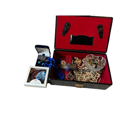 111 - A Collection of Dress / Costume Jewellery, also a small box of c.1930 half crowns