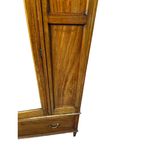 142 - Edwardian Inlaid Wardrobe (to match lot 141)
120x50x208cm