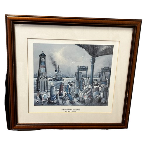 40 - A Collection of Art Prints inc Helen Bradley, LS Lowry, BJ Gordon & others