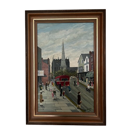 5 - Tom Dodson (1910 - 1991)
'Church Street, Ormskirk', with original pencil sketch & dedication to the ... 