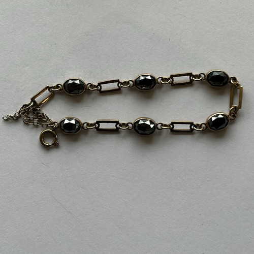 62 - Two 9ct Gold & Stone Set Bracelets (2) 15.7g gross