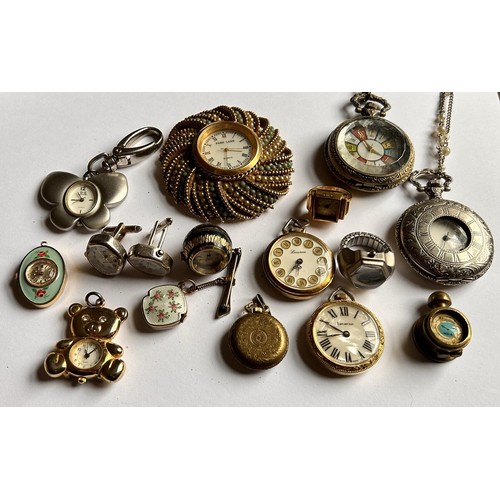 274 - A Collection of Fob watches & other non-wristwatch watches