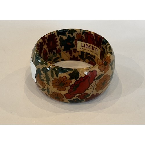 184 - Vintage Liberty Floral Bangle (af) 65cm internal diameter