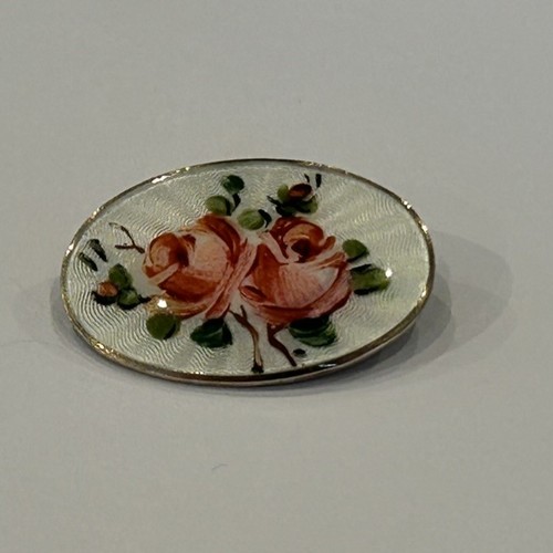 159 - A Norwegian David Andersen silver & enamel brooch - 5.1g gross