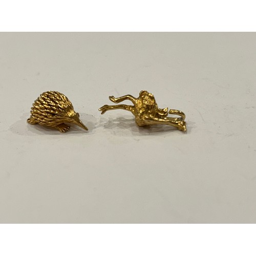 45 - Two 18ct Gold Charms (2) 9.2g