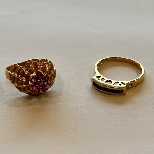 234 - Two 18ct Gold Rings (2) 5.8g gross approx both size N