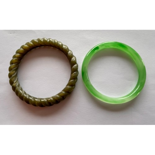 148 - Two Jade Bangles