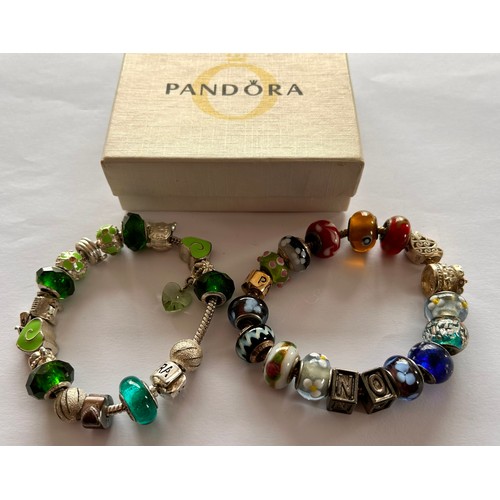 152 - Two Pandora Charm Bracelets (2)