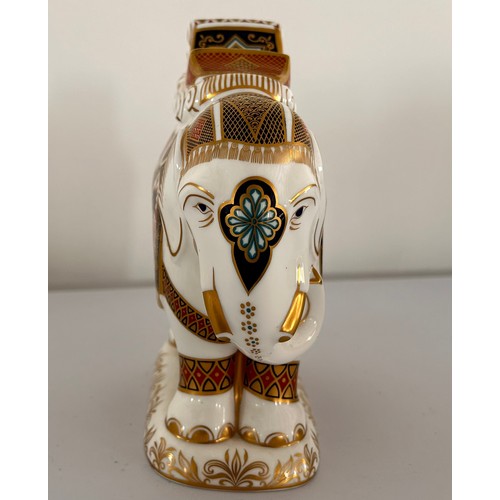 335 - Royal Crown Derby Imari Elephant Paperweight 19cmx21cm