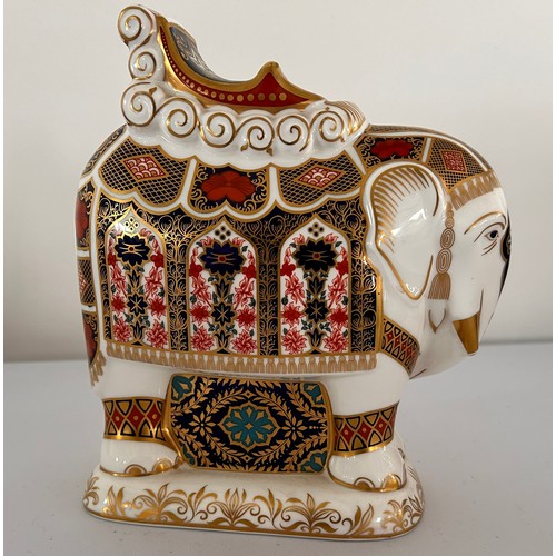 335 - Royal Crown Derby Imari Elephant Paperweight 19cmx21cm