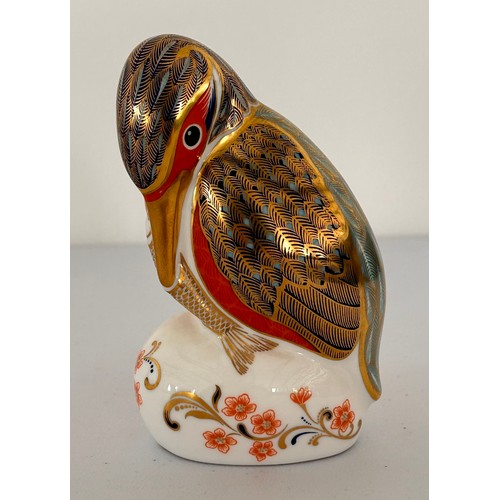 344 - Royal Crown Derby Kingfisher c11.5cm tall