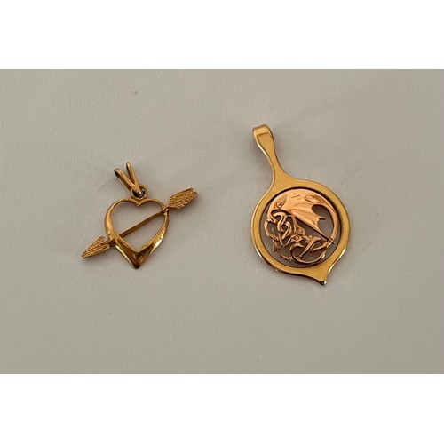 120 - Two 9ct gold Pendants (2) 3.0g