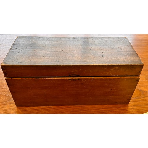 202 - A Large Wooden Box containing mixed costume /dress jewellery