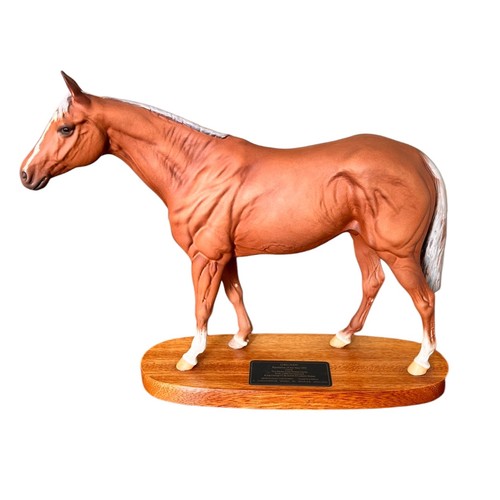 320 - Beswick Connoisseur Collection 'Grundy' raised on an oval plinth base, 35cm in length