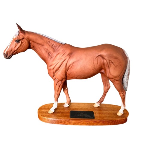 320 - Beswick Connoisseur Collection 'Grundy' raised on an oval plinth base, 35cm in length