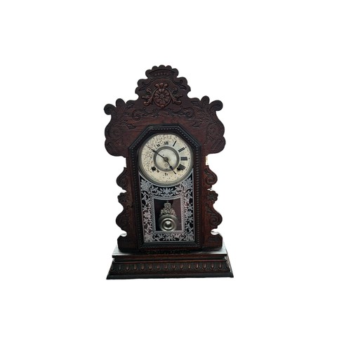 368 - Carved Mantle Clock