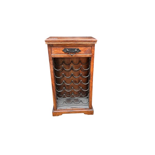 355 - Modern Wooden Wine Rack with Draw