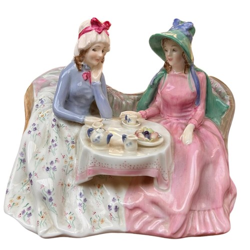 331 - Two Figurines (2) Royal Doulton 'Afternoon Tea' & Coalport 'Demetria'